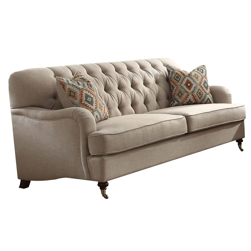 ACME Furniture - Alianza - Sofa w/2 Pillows - Beige Fabric - 52580 view 1