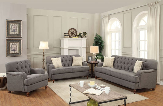 ACME Furniture - Alianza - Sofa w/2 Pillows - Dark Gray Fabric - 53690 view 2