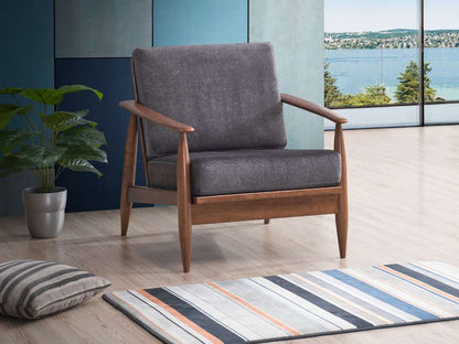 ACME Furniture - Alisa Accent Chair - Charcoal & Brown - AC02377 veiw 1