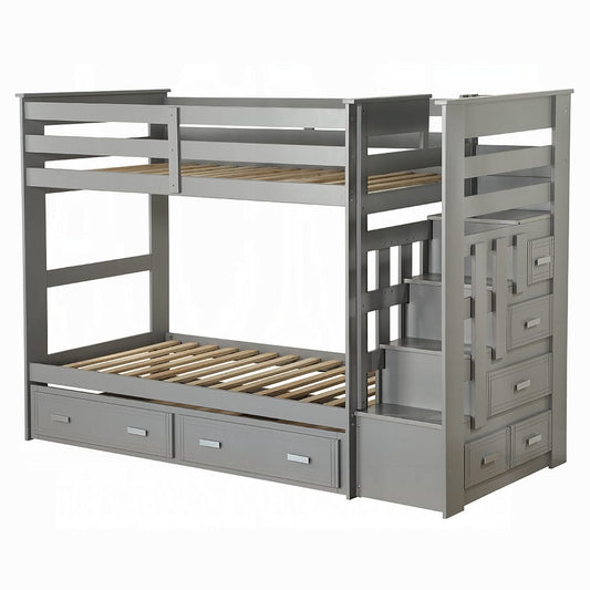 ACME Furniture - Allentown Twin/Twin Bunk Bed w/Storage Ladder & Trundle - 37870 view 1