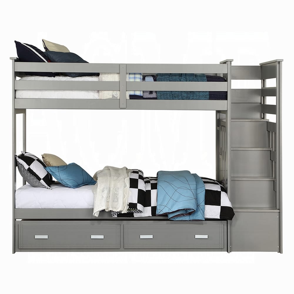 ACME Furniture - Allentown Twin/Twin Bunk Bed w/Storage Ladder & Trundle - 37870 view 2