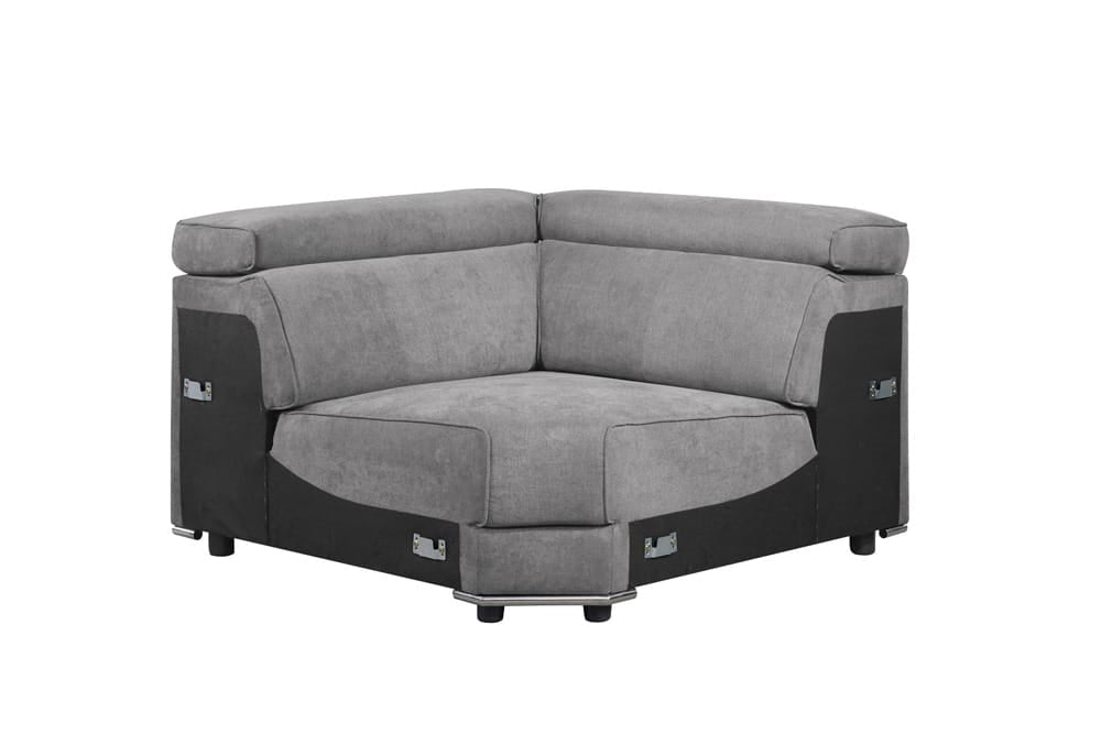 ACME Furniture - Alwin - Modular - Wedge - Dark Gray Fabric - 53721 view 1