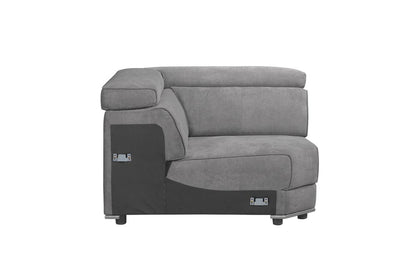 ACME Furniture - Alwin - Modular - Wedge - Dark Gray Fabric - 53721 view 2
