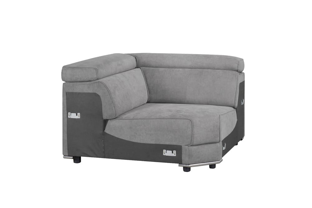 ACME Furniture - Alwin - Modular - Wedge - Dark Gray Fabric - 53721 view 4