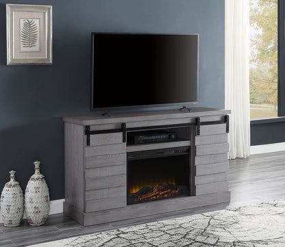 ACME Furniture - Amrita TV Stand w/Fireplace - 91616 view 5