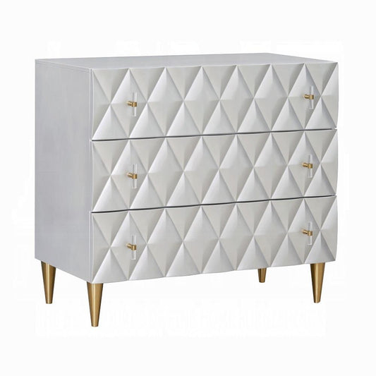 ACME Furniture - Anson Console Cabinet - Metallic Silver & Champagne Finish - AC02507 veiw 1
