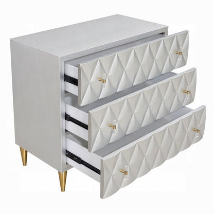 ACME Furniture - Anson Console Cabinet - Metallic Silver & Champagne Finish - AC02507 veiw 4