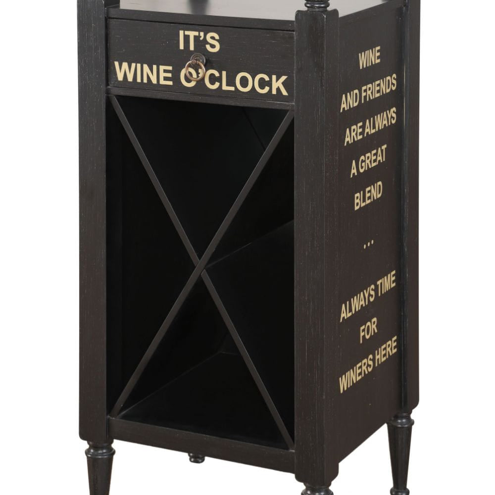 ACME Furniture - Anthony - Wine Cabinet - Antique Black - 97464 view 4