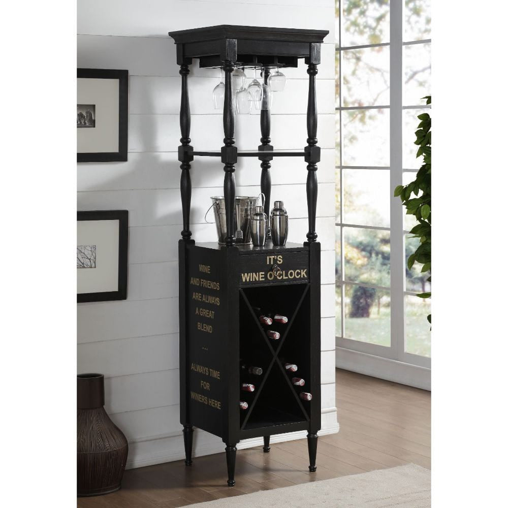 ACME Furniture - Anthony - Wine Cabinet - Antique Black - 97464 view 7