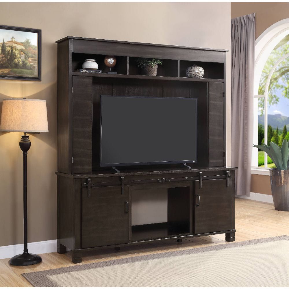 ACME Furniture - Apison - Entertainment Center (Include 91617FIR) - Espresso - 91630 view 4