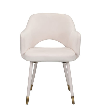 ACME Furniture - Applewood - Accent Chair - Cream Velvet & Gold - 59856 view 2