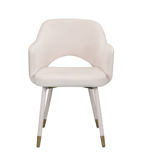 ACME Furniture - Applewood - Accent Chair - Cream Velvet & Gold - 59856 view 2