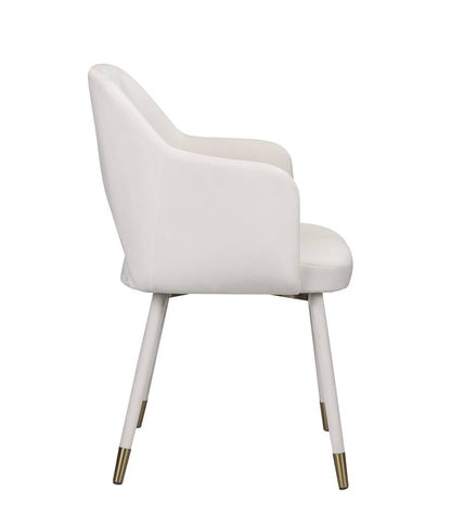 ACME Furniture - Applewood - Accent Chair - Cream Velvet & Gold - 59856 view 3