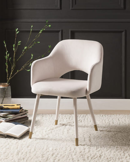 ACME Furniture - Applewood - Accent Chair - Cream Velvet & Gold - 59856 view 5