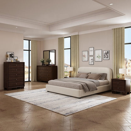 ACME Furniture - Arden Eastern King Bed - Beige Fabric - BD03901EK view 5