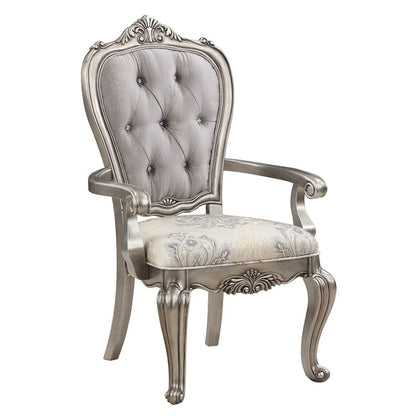 ACME Furniture - Ariadne - Arm Chair (Set of 2) - Velvet & Antique Plantinum  - DN02283 view 1