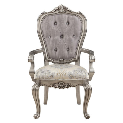 ACME Furniture - Ariadne - Arm Chair (Set of 2) - Velvet & Antique Plantinum  - DN02283 view 2