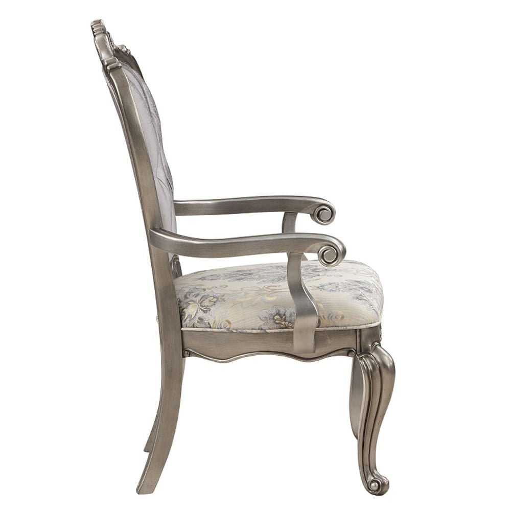 ACME Furniture - Ariadne - Arm Chair (Set of 2) - Velvet & Antique Plantinum  - DN02283 view 3