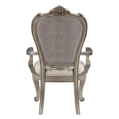 ACME Furniture - Ariadne - Arm Chair (Set of 2) - Velvet & Antique Plantinum  - DN02283 view 4