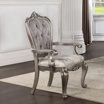 ACME Furniture - Ariadne - Arm Chair (Set of 2) - Velvet & Antique Plantinum  - DN02283 view 5