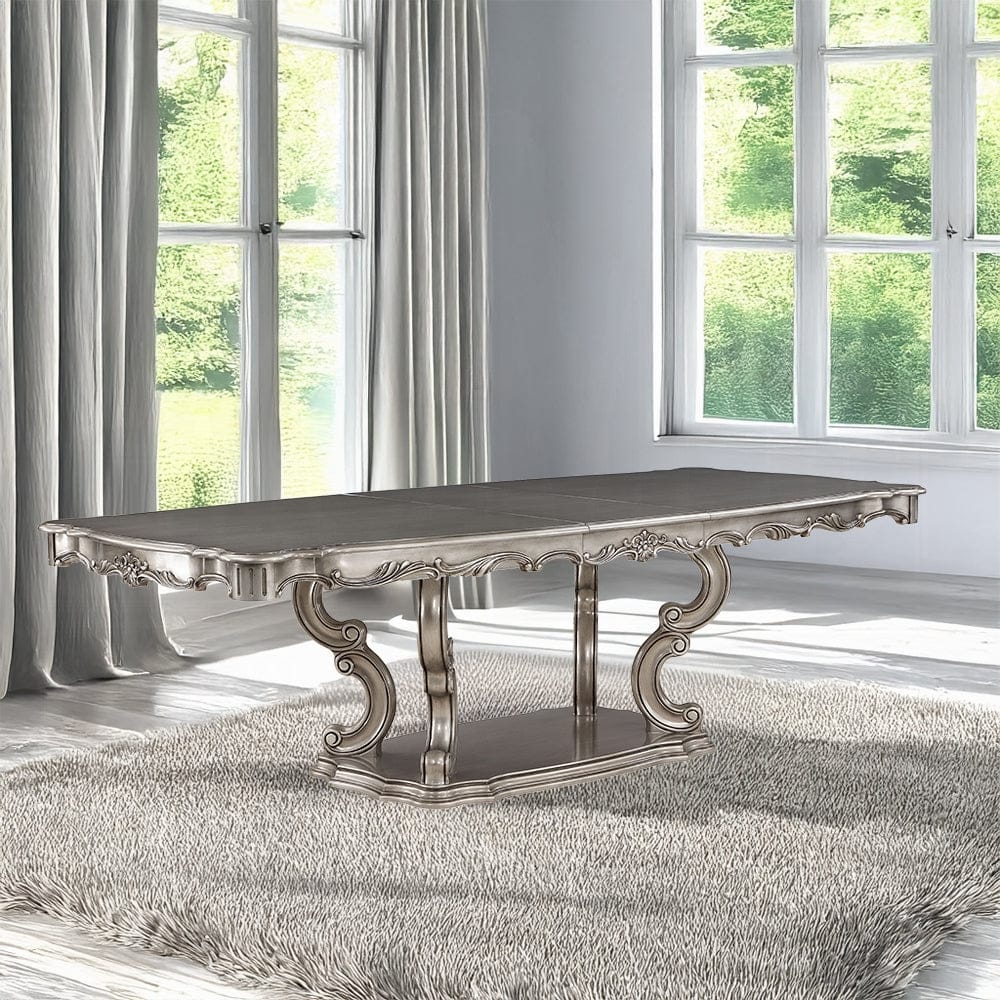 ACME Furniture - Ariadne Dining Table - Antique Plantinum - DN02281 view 6