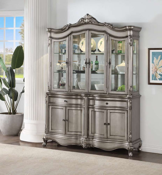 ACME Furniture - Ariadne Hutch & Buffet - Antique Plantinum - DN02284 veiw 1