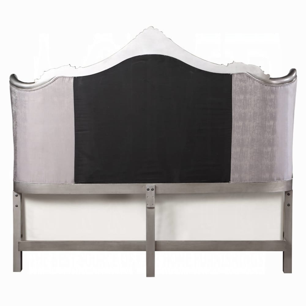 ACME Furniture - Ariadne Queen Bed - Velvet & Antique Platinum - BD00603Q view 4