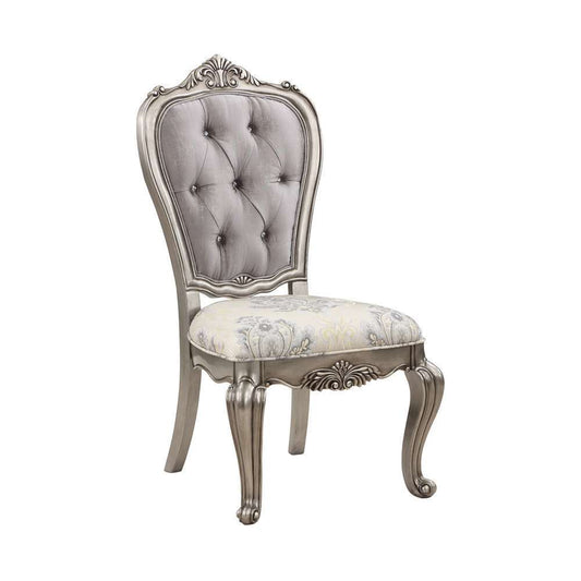 ACME Furniture - Ariadne Side Chair (Set of 2) - Velvet & Antique Plantinum - DN02282 view 1