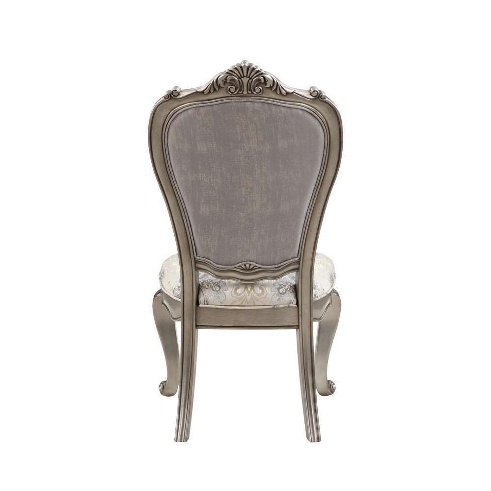 ACME Furniture - Ariadne Side Chair (Set of 2) - Velvet & Antique Plantinum - DN02282 view 4