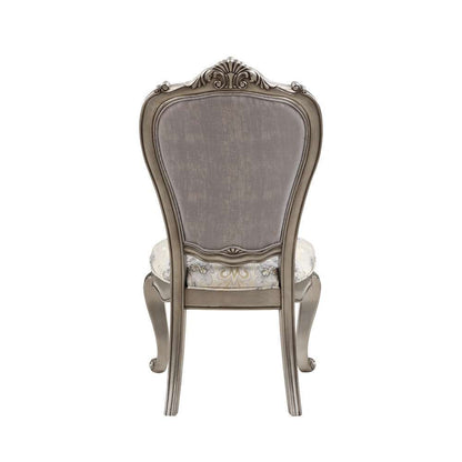 ACME Furniture - Ariadne Side Chair (Set of 2) - Velvet & Antique Plantinum - DN02282 view 4