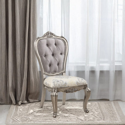 ACME Furniture - Ariadne Side Chair (Set of 2) - Velvet & Antique Plantinum - DN02282 view 5