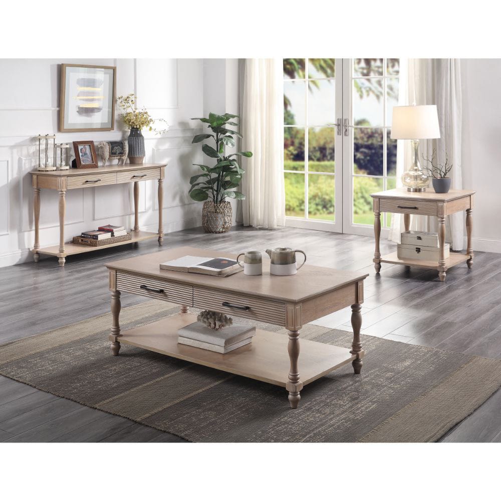 ACME Furniture - Ariolo - Coffee Table - Weathered Oak - 83220 view 5