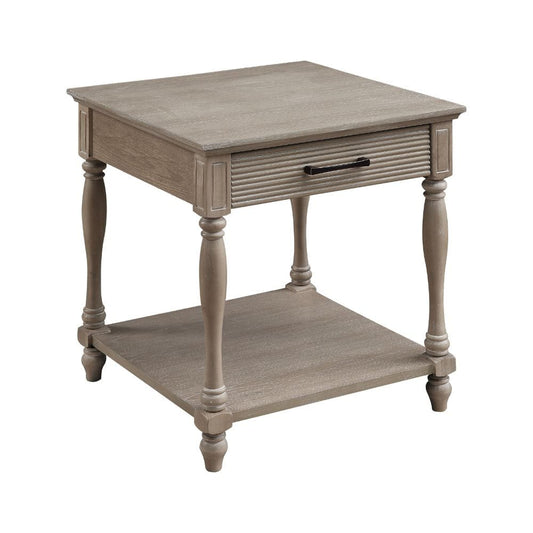 ACME Furniture - Ariolo - End Table - Weathered Oak - 83222 view 1