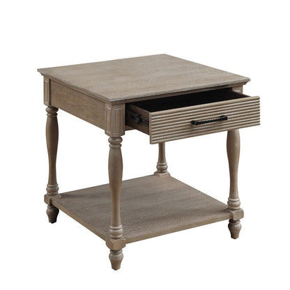 ACME Furniture - Ariolo - End Table - Weathered Oak - 83222 view 3