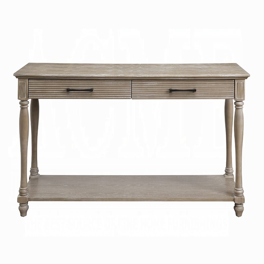 ACME Furniture - Ariolo Sofa Table - Weathered Oak - 83223 view 2