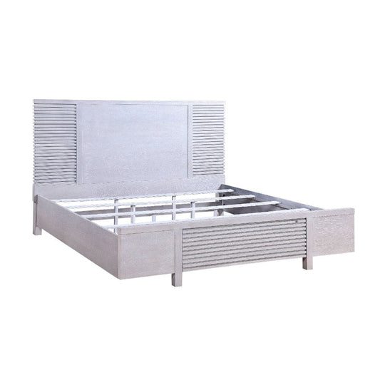 ACME Furniture - Aromas - Queen Bed w/Storage - White Oak - 28110Q view 1