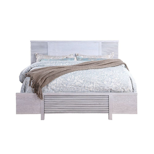 ACME Furniture - Aromas - Queen Bed w/Storage - White Oak - 28110Q view 2