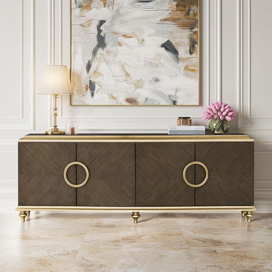 ACME Furniture - Ashtin Console Cabinet - Brown Finish - AC02598 veiw 1