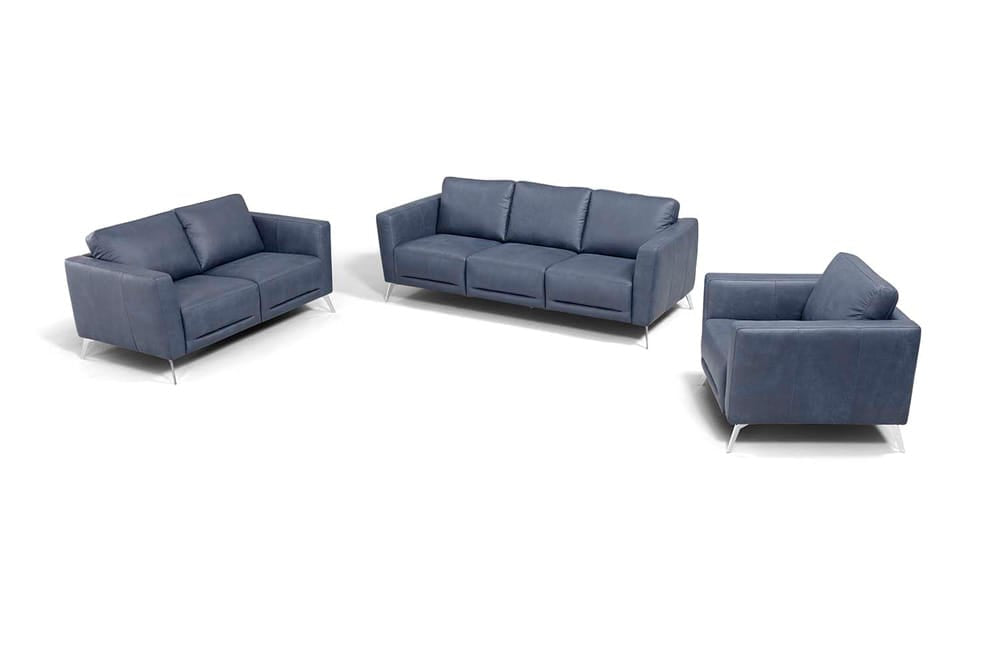 ACME Furniture - Astonic - Loveseat - Blue Top Grain Leather - LV00213 view 4