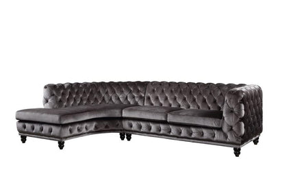 ACME Furniture - Atesis - Sectional Sofa -  Dark Gray Velvet - LV00337 view 1