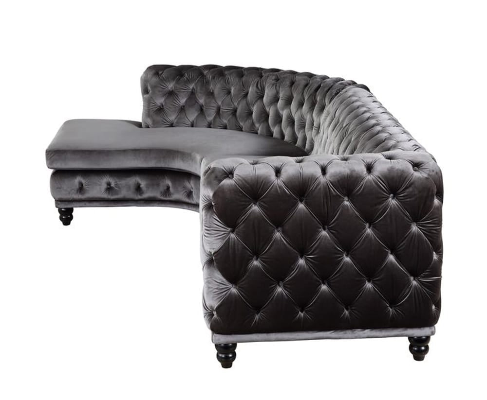 ACME Furniture - Atesis - Sectional Sofa -  Dark Gray Velvet - LV00337 view 3