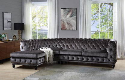 ACME Furniture - Atesis - Sectional Sofa -  Dark Gray Velvet - LV00337 view 6