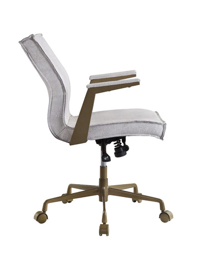 ACME Furniture - Attica - Office Chair - Vintage White Top Grain Leather - 92484 view 3