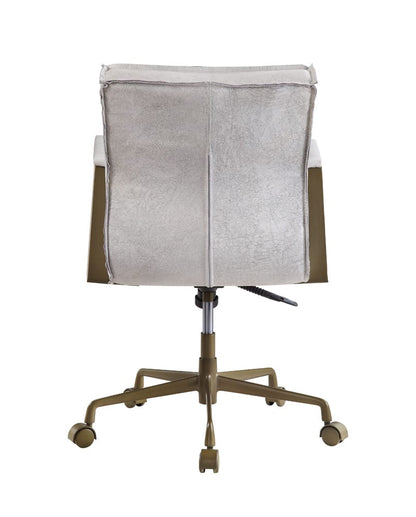 ACME Furniture - Attica - Office Chair - Vintage White Top Grain Leather - 92484 view 4