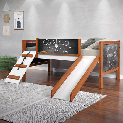 ACME Furniture - Aurea Twin Loft Bed - Cherry Oak & White Finish - BD01409 veiw 1