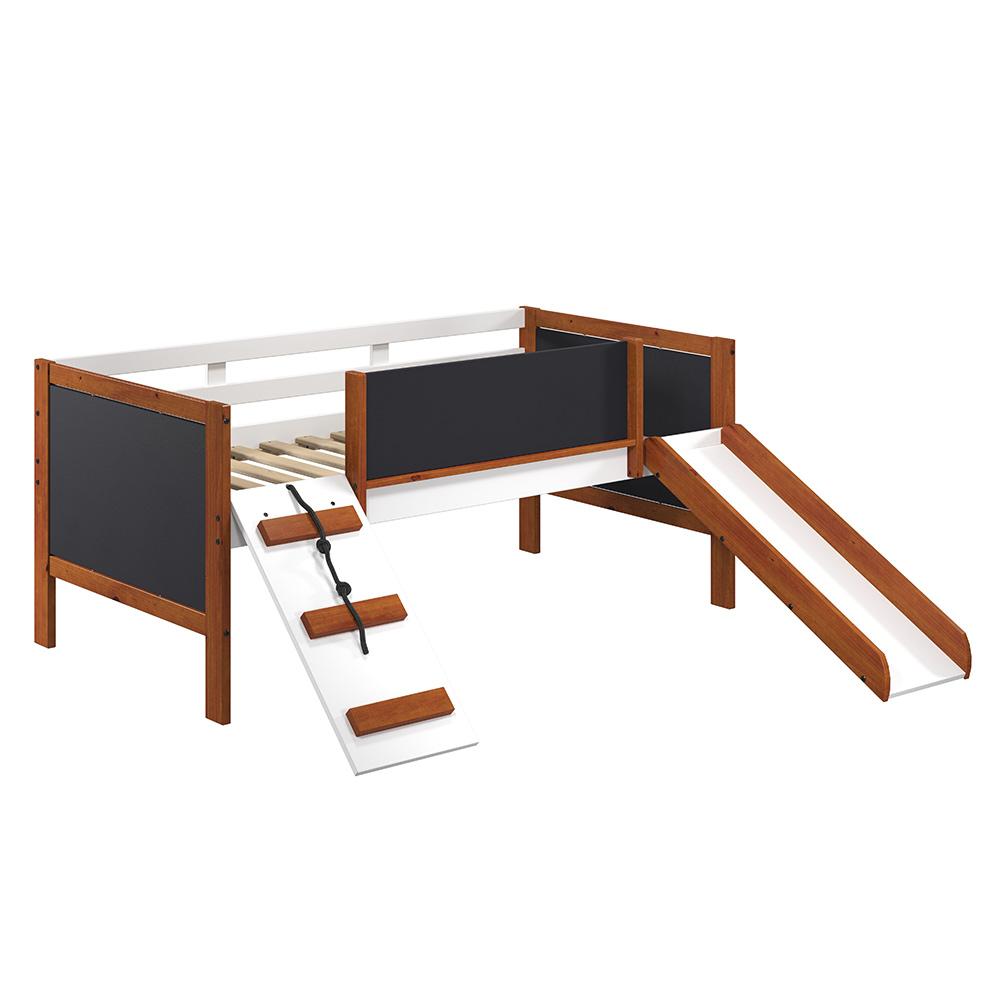 ACME Furniture - Aurea Twin Loft Bed - Cherry Oak & White Finish - BD01409 veiw 3