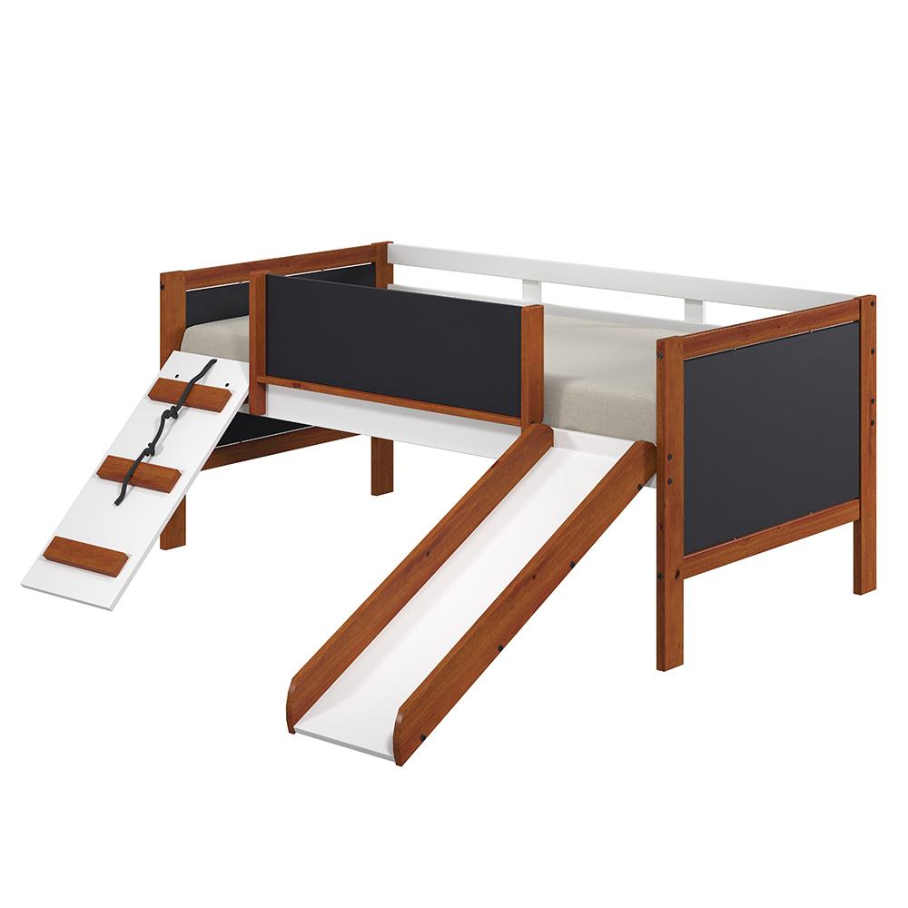 ACME Furniture - Aurea Twin Loft Bed - Cherry Oak & White Finish - BD01409 veiw 4