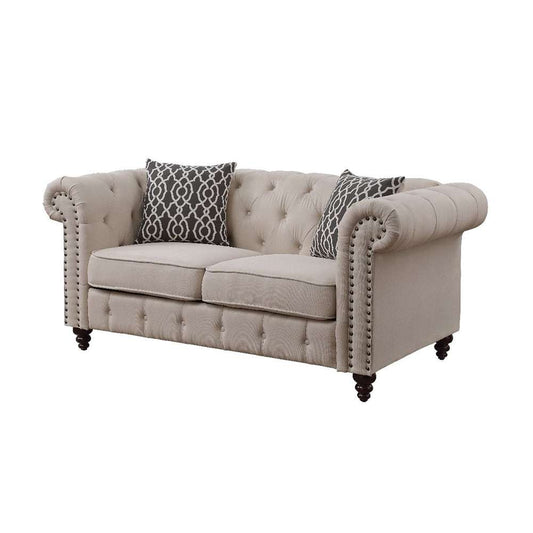 ACME Furniture - Aurelia Loveseat (w/2 Pillows) - 52421 veiw 1