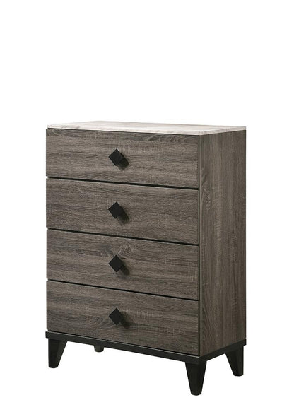 ACME Furniture - Avantika Chest - Engineered Stone & Rustic Gray Oak - 27676 veiw 1