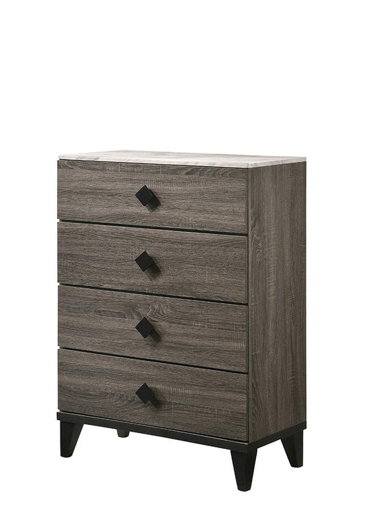 ACME Furniture - Avantika Chest - Engineered Stone & Rustic Gray Oak - 27676 veiw 1